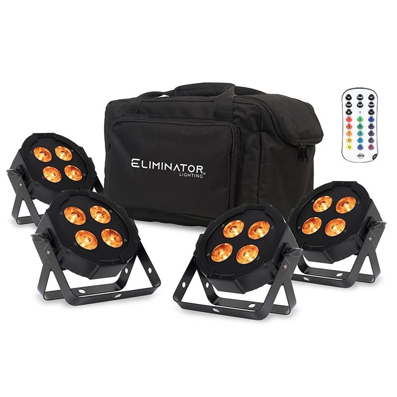 DJ機材 ELIMINATOR Mega Flat Hex L PAK4 Mega Flat Hex L PAK4; 4 LED PAR PAK etc. With Wired Digital